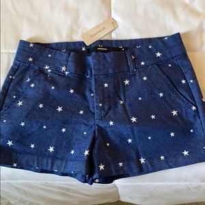 Jean shorts with white stars
